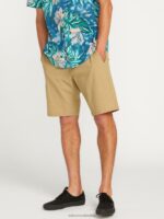 malditos shorts estáticos cruzados caqui oscuro Z44ZX245 ropa hombres - Image 2