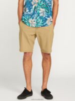 malditos shorts estáticos cruzados caqui oscuro Z44ZX245 ropa hombres