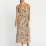 maxi vestido Huella animal Z44ZX885 ropa mujer