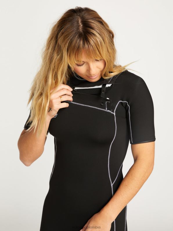 Modulador traje de neopreno de manga corta de 2 mm negro Z44ZX1110 ropa mujer - Image 14