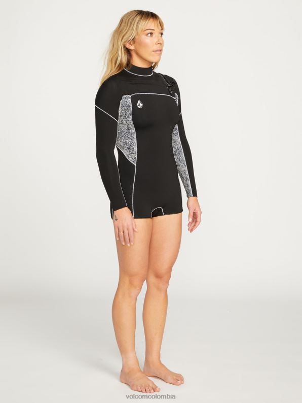 Modulator traje de neopreno de manga larga de 2 mm con cremallera en el pecho negro Z44ZX1107 ropa mujer - Image 3