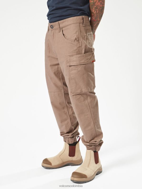 pantalones con dobladillo de pinza de ropa de trabajo abigarrado Z44ZX302 ropa hombres - Image 4
