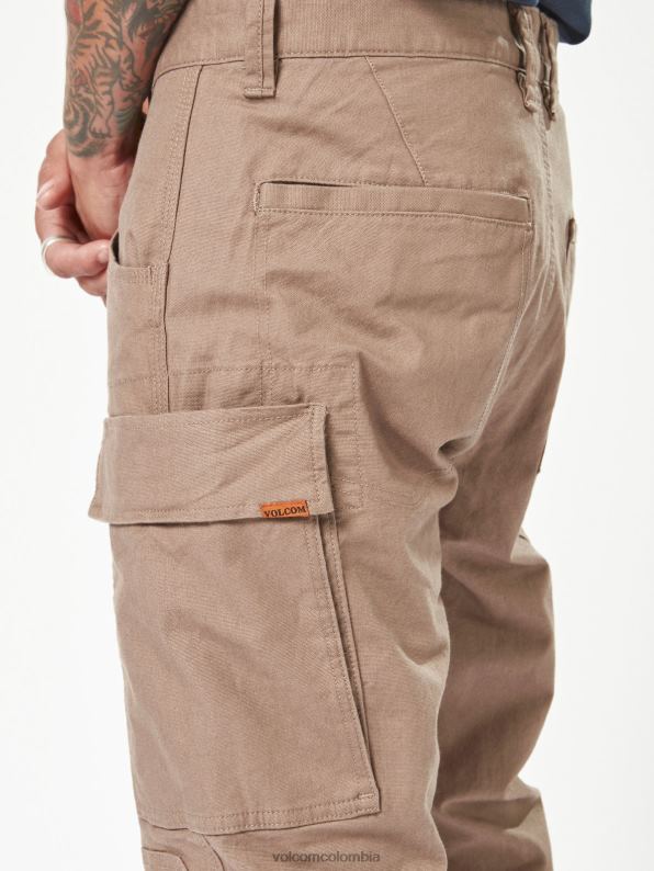 pantalones con dobladillo de pinza de ropa de trabajo abigarrado Z44ZX302 ropa hombres - Image 10