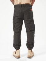 pantalones con dobladillo de pinza de ropa de trabajo negro Z44ZX297 ropa hombres - Image 14