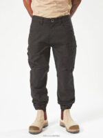 pantalones con dobladillo de pinza de ropa de trabajo negro Z44ZX297 ropa hombres - Image 15
