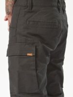 pantalones con dobladillo de pinza de ropa de trabajo negro Z44ZX297 ropa hombres - Image 7