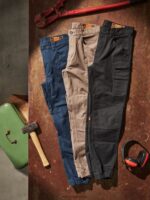 pantalones con dobladillo de pinza de ropa de trabajo negro Z44ZX297 ropa hombres - Image 10