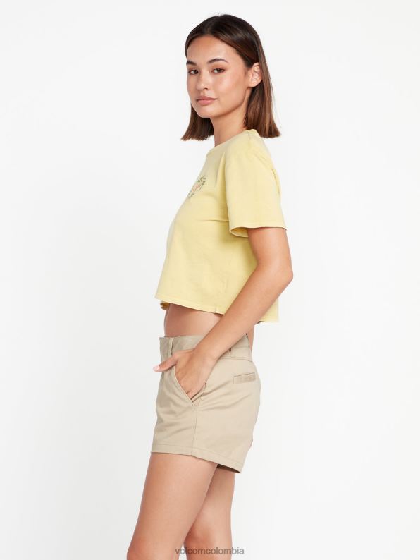 pantalones cortos bronceado oxford Z44ZX956 ropa mujer - Image 4