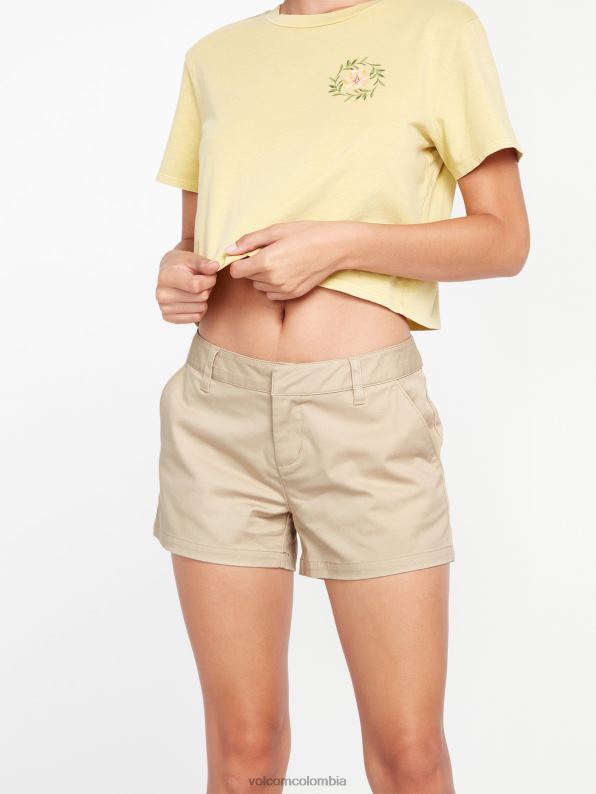 pantalones cortos bronceado oxford Z44ZX956 ropa mujer - Image 7