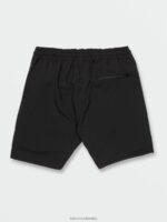 pantalones cortos con cintura elástica negro Z44ZX216 ropa hombres - Image 11