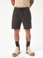 pantalones cortos con cintura elástica negro Z44ZX244 ropa hombres - Image 14