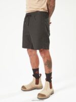 pantalones cortos con cintura elástica negro Z44ZX244 ropa hombres - Image 18