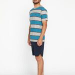 pantalones cortos con cintura elástica y piedra nueva envejecida Armada Z44ZX200 ropa hombres