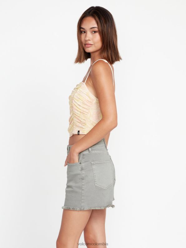 pantalones cortos de hirise con escalones de piedra rayo de luna Z44ZX948 ropa mujer - Image 12