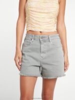 pantalones cortos de hirise con escalones de piedra rayo de luna Z44ZX948 ropa mujer - Image 14