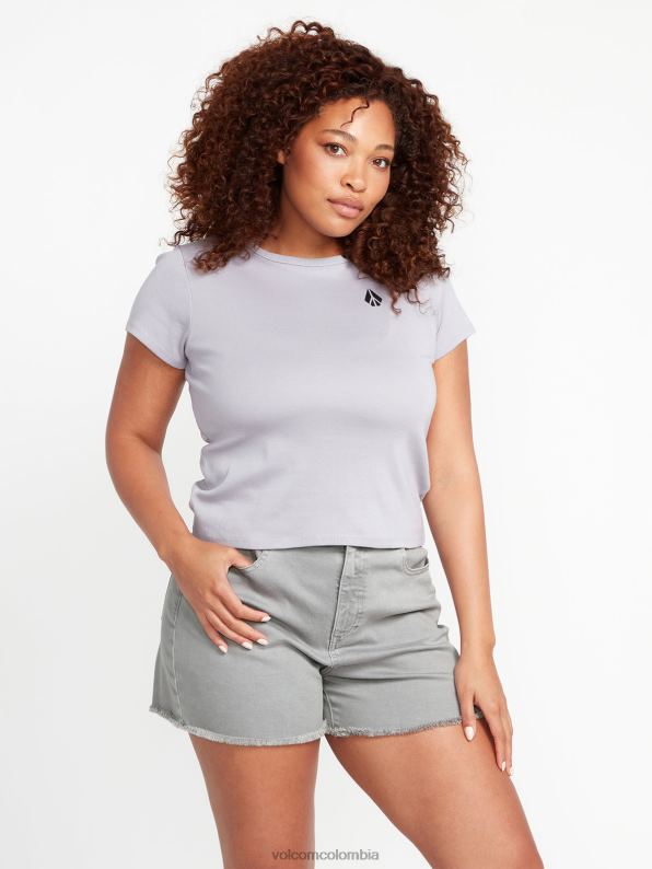 pantalones cortos de hirise con escalones de piedra rayo de luna Z44ZX948 ropa mujer - Image 6