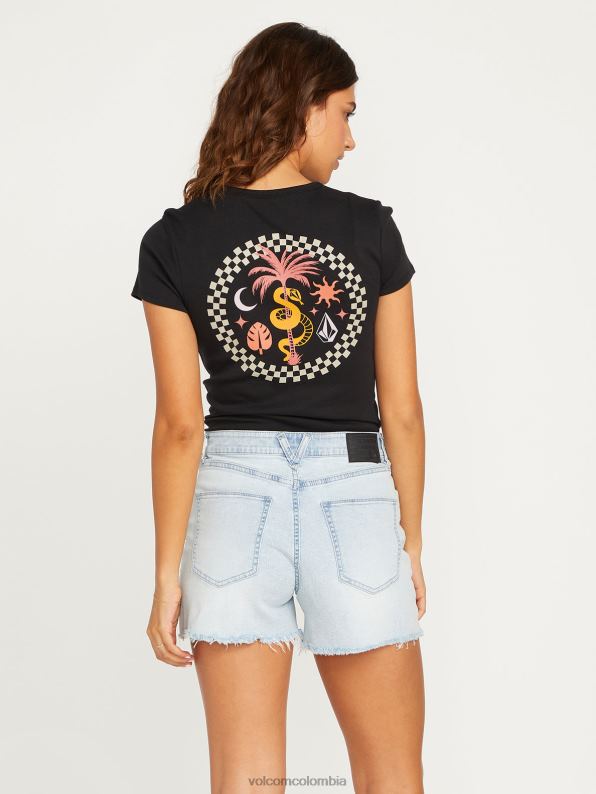 pantalones cortos de hirise con escalones de piedra toda la luz de piedra Z44ZX967 ropa mujer - Image 2