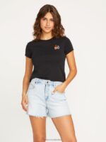 pantalones cortos de hirise con escalones de piedra toda la luz de piedra Z44ZX967 ropa mujer