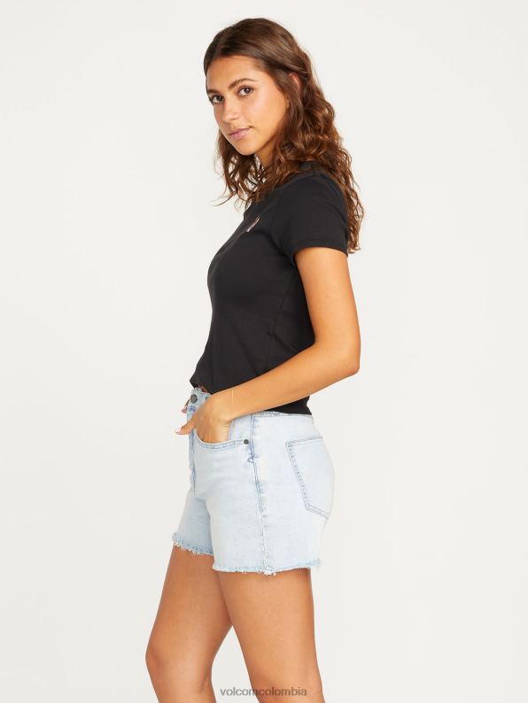 pantalones cortos de hirise con escalones de piedra toda la luz de piedra Z44ZX967 ropa mujer - Image 5