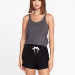 pantalones cortos de lana vividos en el salón negro Z44ZX968 ropa mujer