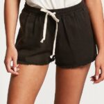 pantalones cortos de piedra strutin negro Z44ZX933 ropa mujer