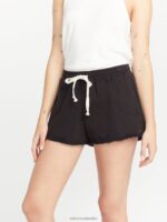 pantalones cortos de piedra strutin negro Z44ZX954 ropa mujer - Image 4