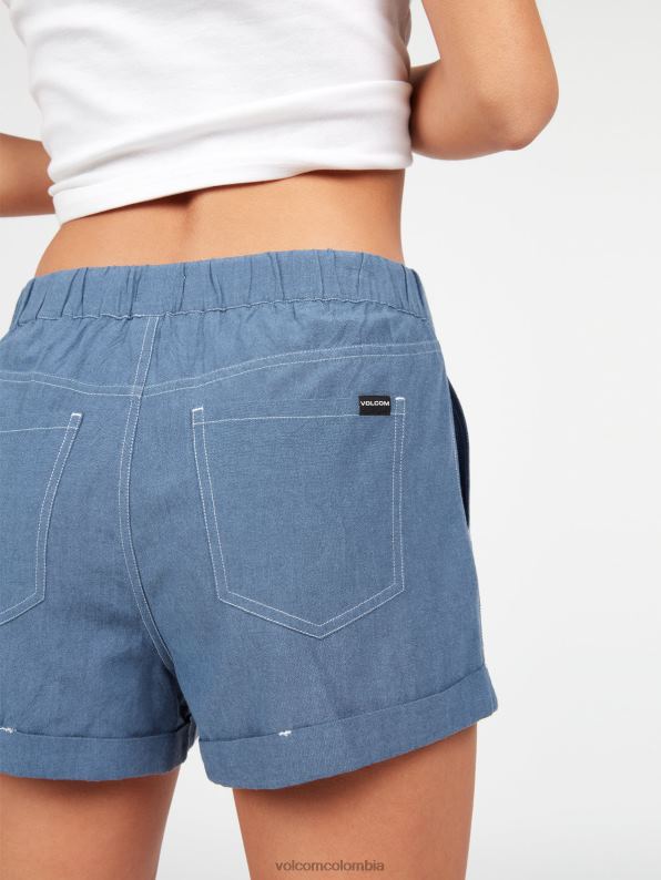 pantalones cortos de puntal de domingo vuelo azul Z44ZX963 ropa mujer - Image 8