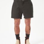 pantalones cortos de trabajo biselados negro Z44ZX239 ropa hombres