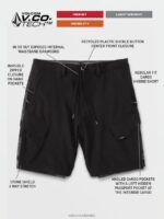 pantalones cortos híbridos de días de campo negro Z44ZX210 ropa hombres - Image 2
