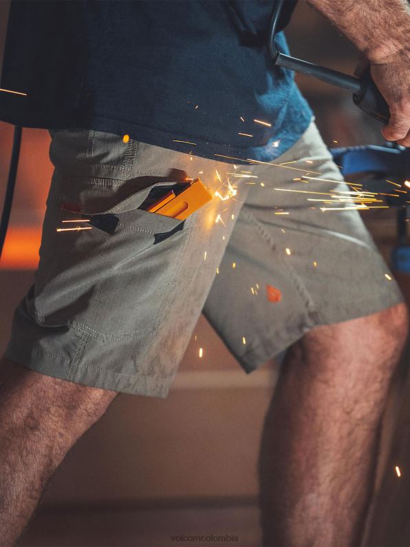 pantalones cortos híbridos de losa de ropa de trabajo abigarrado Z44ZX204 ropa hombres - Image 12