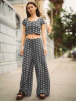 pantalones de bebé margarita negro Z44ZX926 ropa mujer