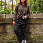 pantalones de chándal negro Z44ZX941 ropa mujer