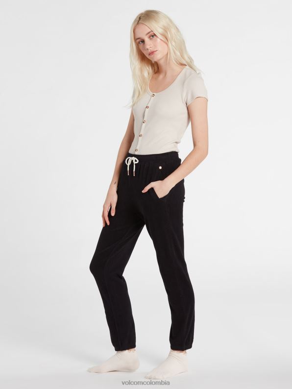 pantalones de lana vividos en el salón negro Z44ZX947 ropa mujer - Image 5