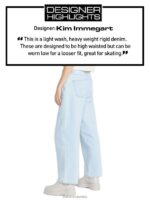 pantalones de mezclilla azul claro Z44ZX918 ropa mujer - Image 2