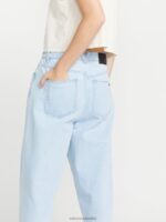 pantalones de mezclilla azul claro Z44ZX918 ropa mujer - Image 3