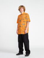 pantalones de mezclilla ondulados negro Z44ZX338 ropa hombres - Image 9