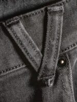 pantalones de mezclilla vorta fácil enzima gris Z44ZX354 ropa hombres - Image 11