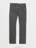 pantalones de mezclilla vorta fácil enzima gris Z44ZX354 ropa hombres