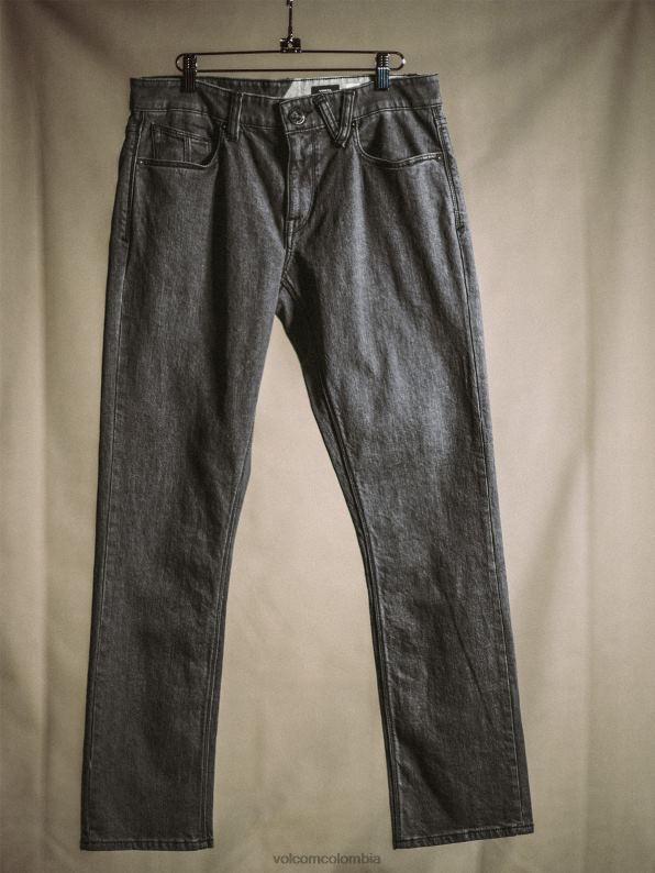 pantalones de mezclilla vorta fácil enzima gris Z44ZX354 ropa hombres - Image 3