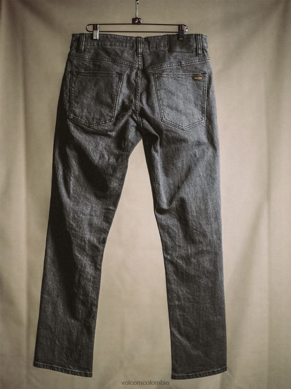 pantalones de mezclilla vorta fácil enzima gris Z44ZX354 ropa hombres - Image 4
