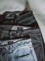 pantalones de mezclilla vorta fácil enzima gris Z44ZX354 ropa hombres - Image 6