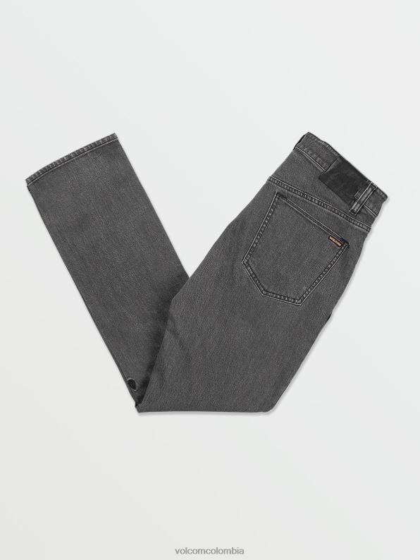 pantalones de mezclilla vorta fácil enzima gris Z44ZX354 ropa hombres - Image 8