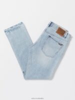 pantalones de mezclilla vorta índigo arenoso Z44ZX342 ropa hombres - Image 6