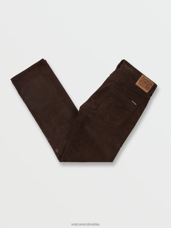 pantalones de pana de 5 bolsillos solver marron oscuro Z44ZX303 ropa hombres - Image 3