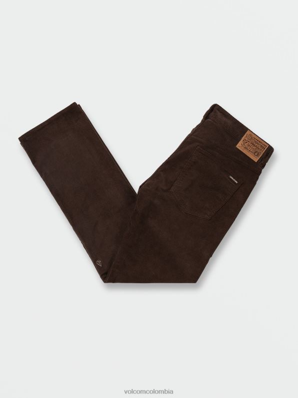pantalones de pana de 5 bolsillos solver marron oscuro Z44ZX303 ropa hombres - Image 4