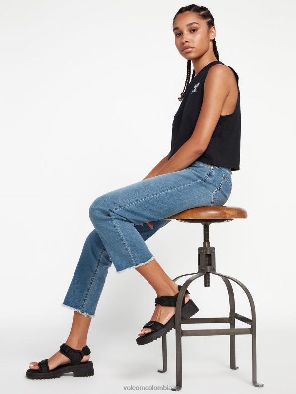pantalones_de_tiro_alto_con_escalon_de_piedra_azul_jaspe_z44zx966_ropa_mujer.jpg pantalones de tiro alto con escalón de piedra azul jaspe Z44ZX966 ropa mujer - Image 1
