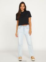 pantalones de tiro alto con escalón de piedra toda la luz de piedra Z44ZX940 ropa mujer - Image 2