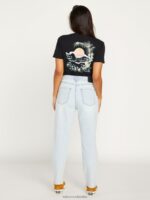 pantalones de tiro alto con escalón de piedra toda la luz de piedra Z44ZX940 ropa mujer - Image 6