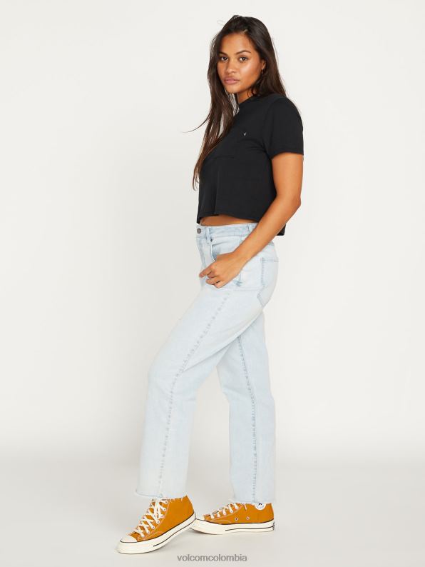 pantalones de tiro alto con escalón de piedra toda la luz de piedra Z44ZX940 ropa mujer - Image 7