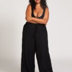 pantalones gastados por el sol tallas grandes negro Z44ZX964 ropa mujer